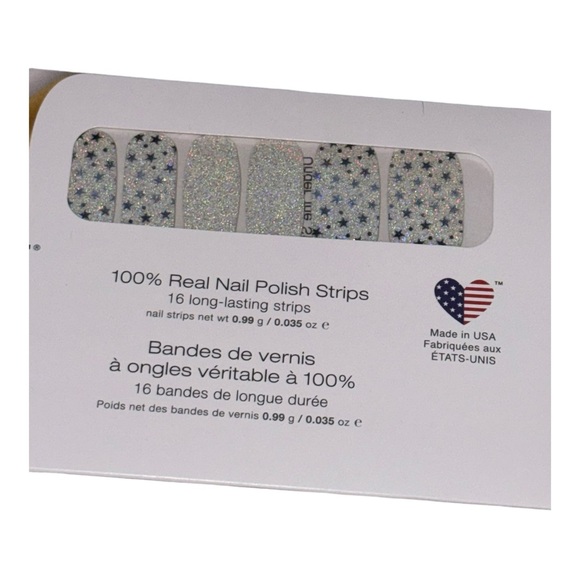 Color Street UNDER THE STARS Blue & White Gradient Glitter Nail Strips - Picture 3 of 5